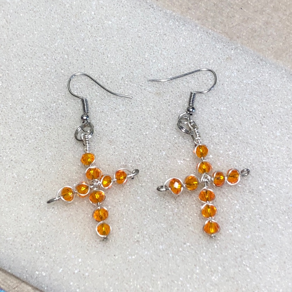 Wire wrapped earrings